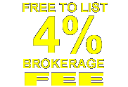 free to list, 3% brokerage fee